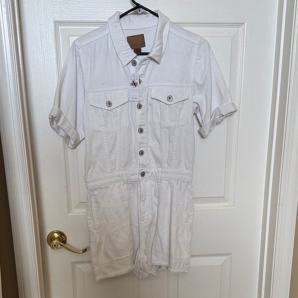 NWT American eagle button down romper size small